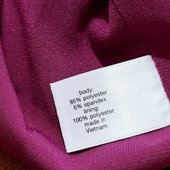 Lane Bryant Sleeveless Top Womens 22/24 Relaxed Elastic Waist Dark Fuchsia Color - Picture 8 of 8